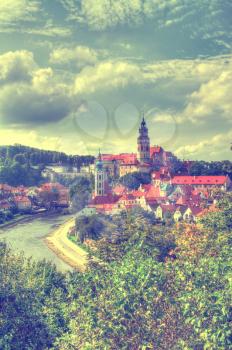 Cesky Krumlov. Beautiful Czech fabulous city