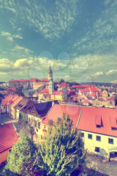 Cesky Krumlov. Beautiful Czech fabulous city