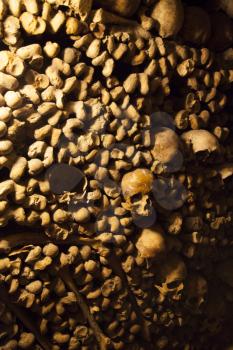 Catacombs of Paris. buried underground for more than 6 million people.