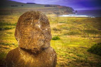 Moais at Ahu Tongariki (Easter island, Chile)