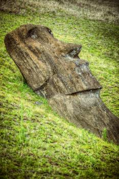 Moais at Ahu Tongariki (Easter island, Chile)