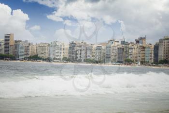 Copacabana beach in Rio de Janeiro, Brazil