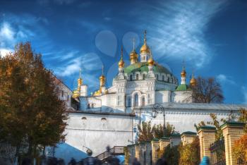 View of Kiev Pechersk Lavra, the orthodox monastery included in the UNESCO world heritage list. Ukraine