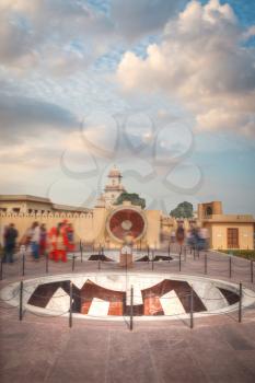 Jantar Mantar - the observatory, built in 1727-1734 gg. Rajput by Maharaja Sawai Jai Singh in which he founded shortly before the city of Jaipur.