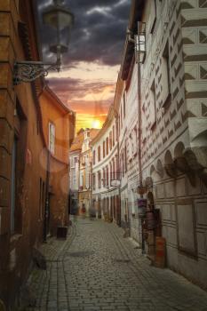 Cesky Krumlov - the city of South Bohemia Czech Republic region. Located on the Vltava River. declared a UNESCO World Heritage Site.