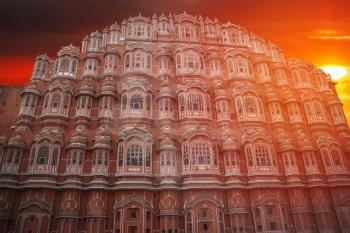 Hawa Mahal in Jaipur is a city in India, Rajasthan. Called the Pink City