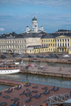 Senate Square - the area in the center of Helsinki in Kruununhaka district, visiting card of the city.