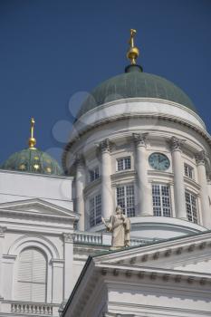 Lutheran cathedral in the Old Town of Helsinki, Finland