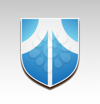 heraldic shield blue