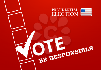 Voting Symbols vector design presidential election