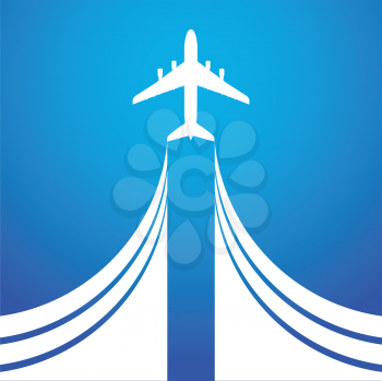 Airplane symbol vector design