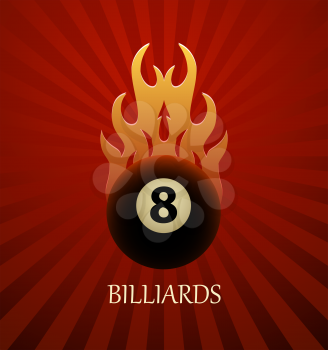 Billiards symbol vector sign