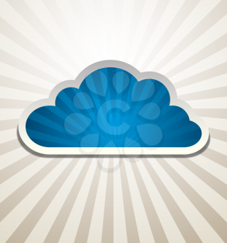 Cloud Background Vector abstract design