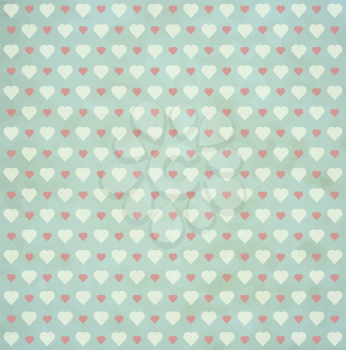 heart pattern retro background