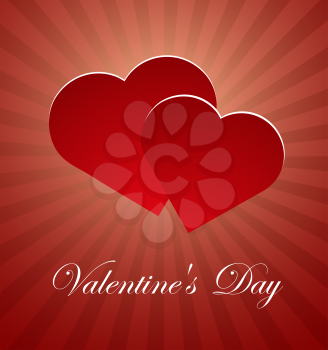 Valentines Day card vector background