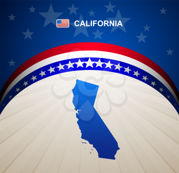 California map vector background
