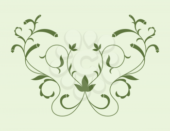 Floral ornament vector design