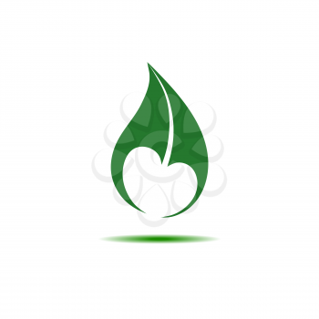 Natural product icon vector