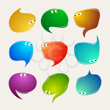 Speak bubbles vector