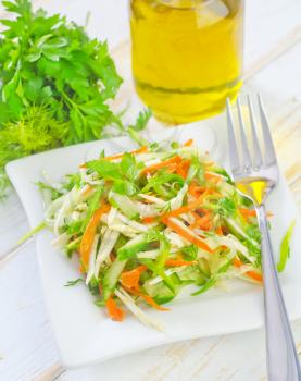 fresh salad with vegetable