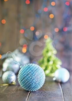 christmas decoration on a table, decoration for christmas tree