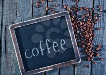 coffee background, coffee on the wooden table