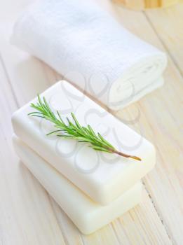 White soap
