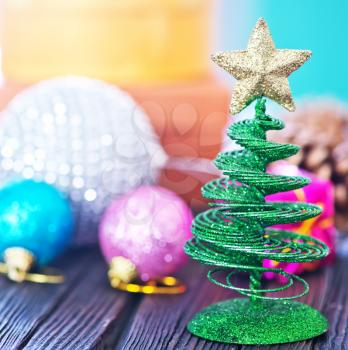 christmas background, beautiful decoration for christmas tree