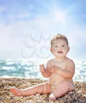 Baby on the beach