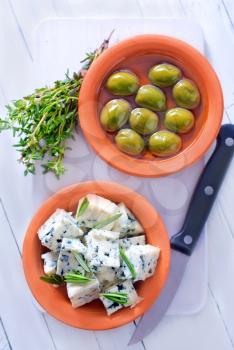 cheese and olives