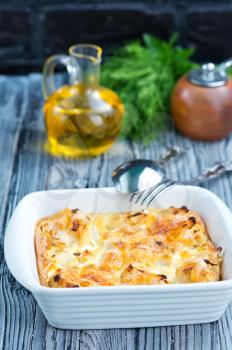 baked cauliflower with egg and cheese