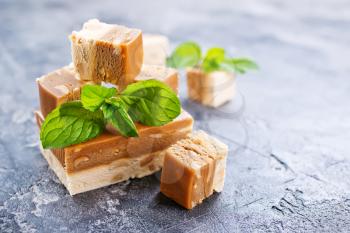 sweet scherbet with almond and cedar nuts