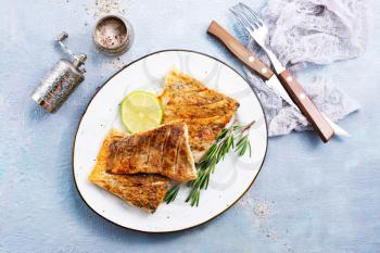 fried fish with salt and spice, fried fish,stock photo