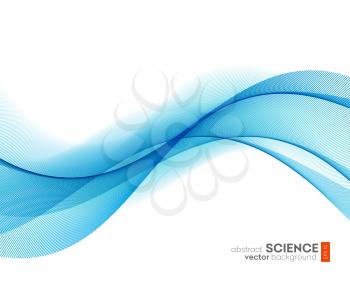 Abstract vector background, futuristic wavy illustration eps10