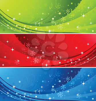 Vector illustration  Christmas color background with snowflakes