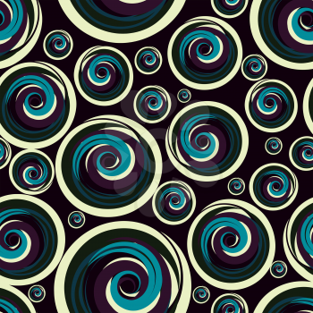 Colorful concentric circles. Abstract seamless background Vector EPS10.