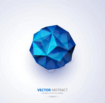 Vector abstract geometric background with triangles design elements
