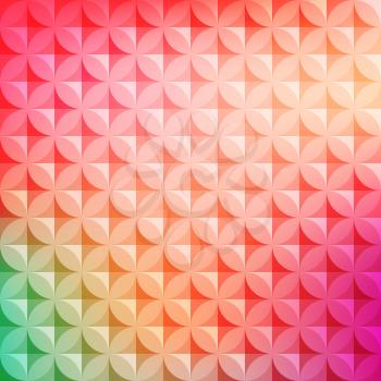 Vintage abstract circle pattern with decorative geometric circle and abstract elements. Vector colorful background.  Retro hipster style. For design flyer, leaflet, website and poster