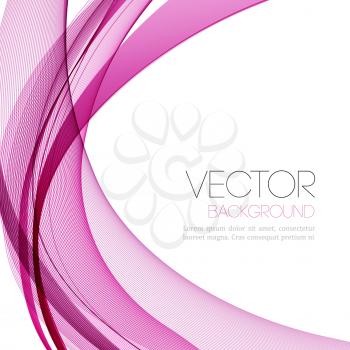 Vector Abstract color lines background. Template leaflet design