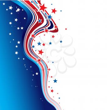 Vector illustration Independence Day patriotic background star pattern