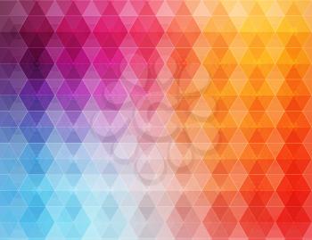 Vintage pattern with decorative geometric and abstract elements. Vector colorful background