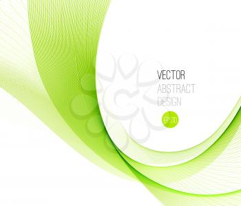  Green Smooth wave stream line abstract header layout. Vector illustration