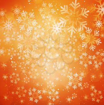 Vector illustration. Abstract Christmas snowflakes background. EPS10