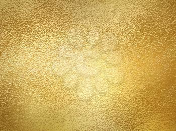 Vector golden foil background template with shine texture. For design handmade card - invitations, posters, cards.