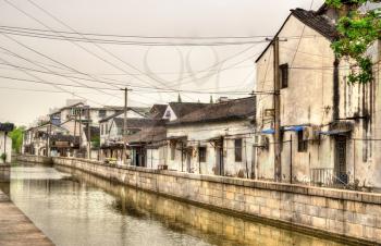 Suzhou old town canals and houses - Jiangsu, China.