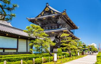 Higashi Hongan-ji, a buddhist temple in Kyoto, Japan