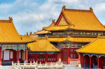 View of the Forbidden City in Beijing, China