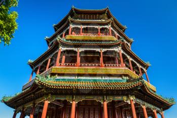 Tower of Buddhist Incense in the Summer Palace - Beijing, China