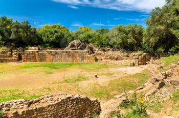 Ruins of Tipasa, a Roman colonia in Mauretania Caesariensis. Algeria, North Africa