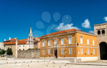 Historic buildings in the old town of Zadar in Croatia